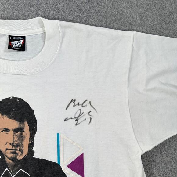 Billy Joe Royal Signed Concert Tee Shirt Size Large Short Sleeve Single Stitch - Picture 4 of 10